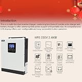 Karlak Solar Inverter 3000VA 2400W Pure Sine PWM 50A Solar Controller Auto view 5