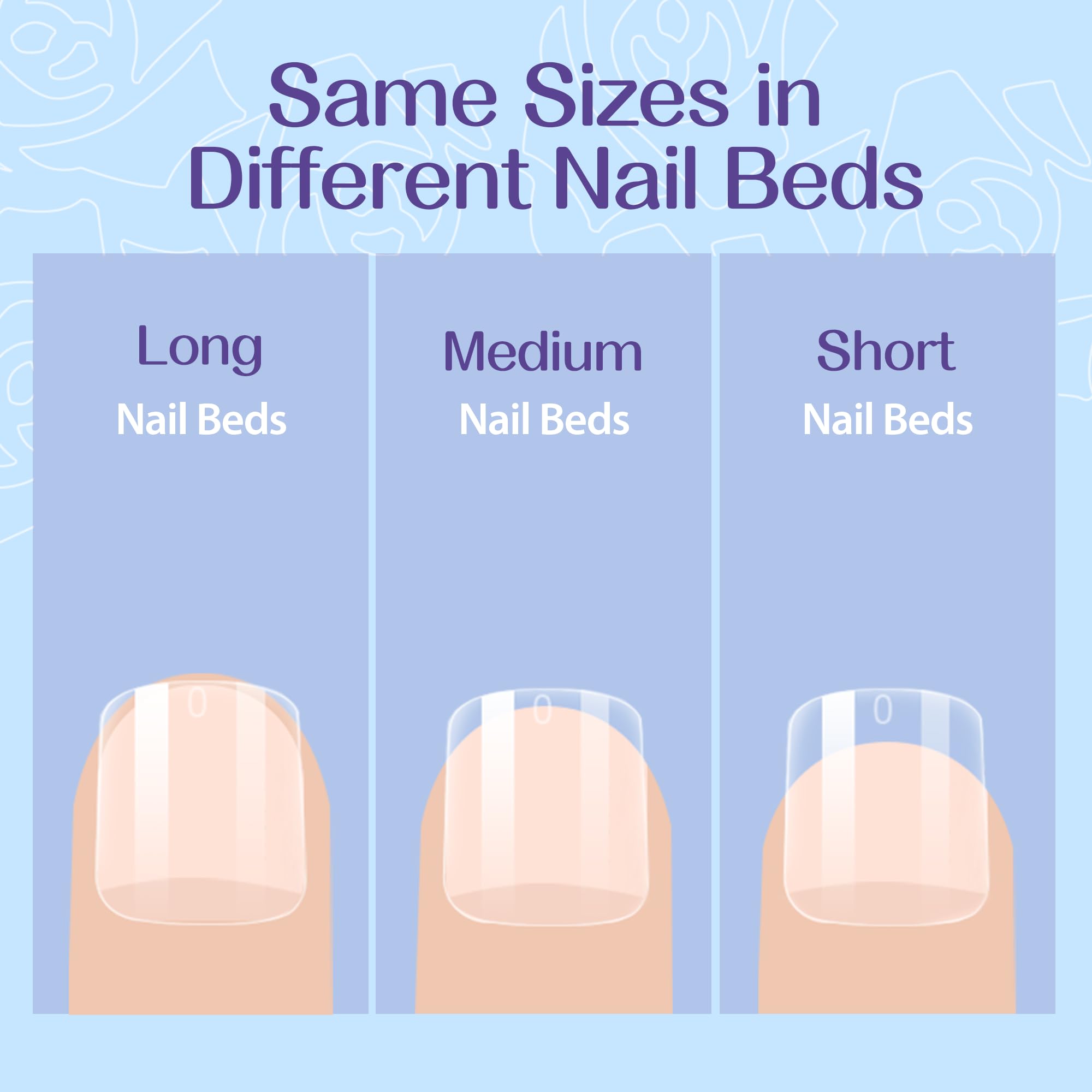 UNA GELLA Extra Short Square Fake Nails XS 216pcs Pre-shape Extra Short Square Press on Nails Gel Tips Full Cover Acrylic Nails False Nails For DIY Salon 12 Sizes - Image 5