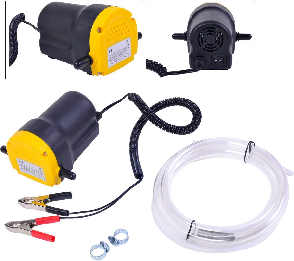 12v 5a Oil Diesel Fuel Fluid Extractor Electric Transfer Scavenge Suction Pump by Automotive Tool