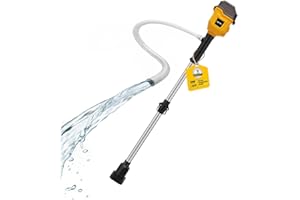 Brushless Stick Water Transfer Pump Compatible with Dewalt 20V Battery, 720GPH Cordless Deep Well Submersible Pump, Portable 