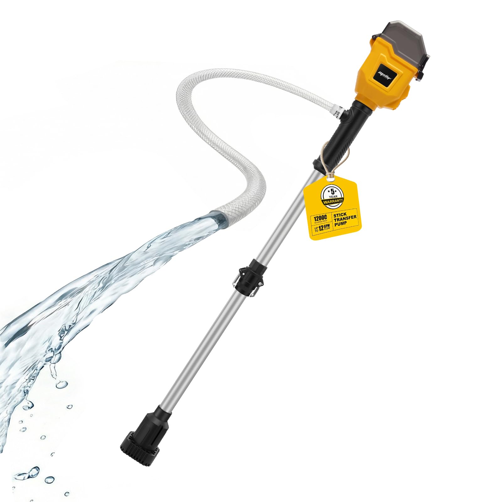 Bomba de transferencia de agua sin escobillas compatible con batería Dewalt 20V MAX
