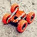 SZJJX Stunt RC Car, 2.4Ghz Double Sided Tumbling Remote Control Vehicle, 3D Deformation, Radio Controlled Off-Road Truck (Orange)