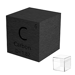 Carbon Element Cube 0.39”Density Metal Cube 10MM