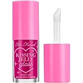 Too Faced Kissing Jelly Lip Oil + Gloss | Hydrating Lip Serum Treatment with Jojoba Oil for Instant Moisture and Glossy Shine