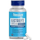 Vitassium Electrolytes Salt Pills for POTS Scientifically Formulated 100ct | Made for POTS &amp; high sodium diets. Developed with patients, doctors and caregivers. 500mg sodium per 2-capsule serving.