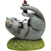Cat Attack Garden Gnome Statue, Outdoor Lawn & Yard Figurine Sculpture Decorations, Funny Housewarming Gift for Cat Lovers