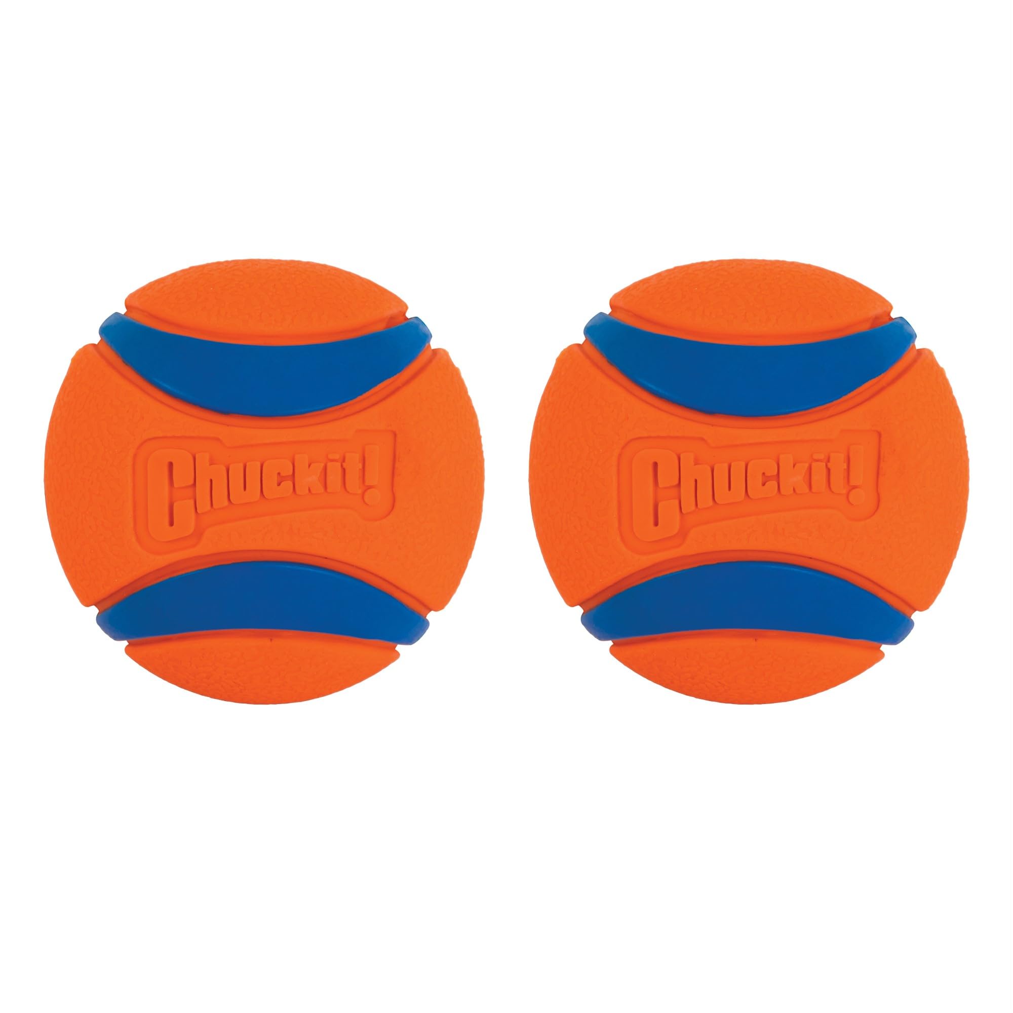 Chuckit Ultra Ball, Durable High Bounce Rubber Dog Ball, Launcher Compatible, 2 Pack, Small, (Packaging May Vary)