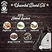 All Natural Beard Oil (Unscented) by Beard Reverence - Large 2oz Size - Premium Leave-in Conditioner, Softener, Moisturizer for Beard & Mustache Grooming, Health, Growth, and Care