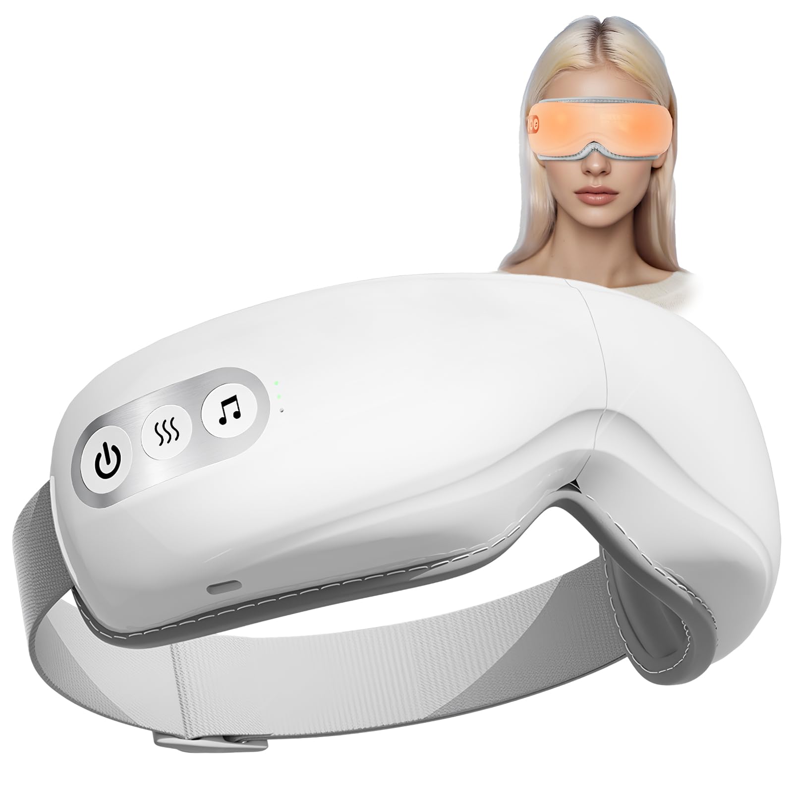 Photo 1 of (USED/FAIR) LYNCLYFELOOP Heated Eye Massager with Bluetooth, 5 Modes for Improved Sleep Quality, Perfect Massaging Eye Mask for Relaxation, Gifts for Friend, Mom and Dad