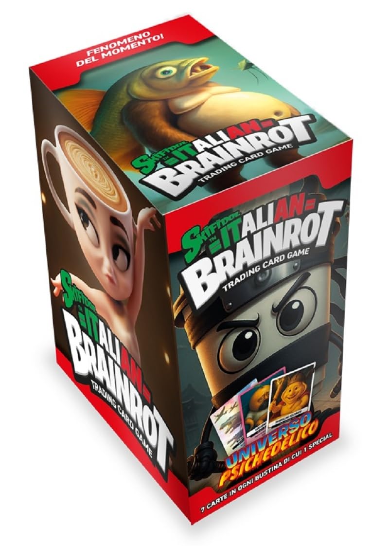 Skifidol ITALIAN LANGUAGE - UNIVERSO PSICHEDELICO FULL BOX 24 BAGS PACKAGES COLLECTION CARDS - Each Pack Contains 7 Cards (one special)