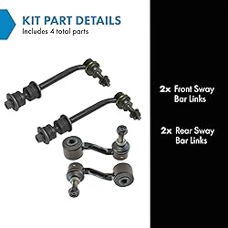 TRQ Front & Rear Sway Bar Stabilizer Link Set