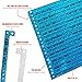 100 WristCo Holographic Blue VIP Plastic Wristbands - Wristbands for Events