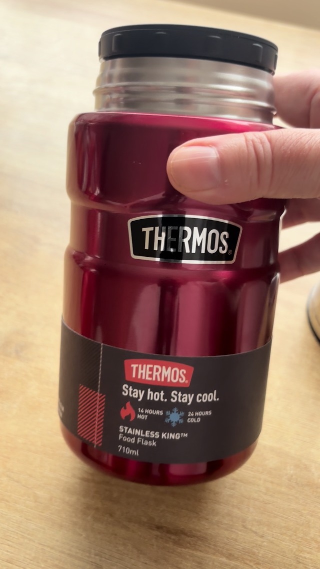How does the big food flask compare to the smaller one?