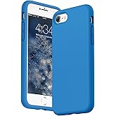 SURPHY Designed for iPhone SE Case, iPhone 8 Case, iPhone 7 Case, Liquid Silicone Phone Case for iPhone se 3rd 2nd SE 2022 SE 2020, Blue