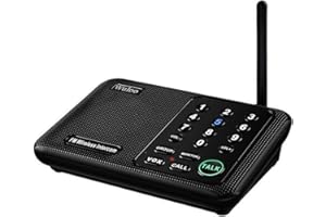 Wuloo Intercoms Wireless for Home 5280ft Range 10 Channel 3 Code, Intercom System for House Business Office(Only 1 Unit for E
