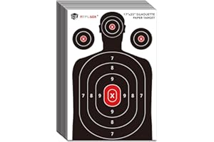 Atflbox Silhouette Paper Target for The Range, 17X25 inch Target Paper for Indoor and Outdoor Use, Suitable for Handguns, Pistols, Rifles, Airguns, Pellet Gun, BB Guns