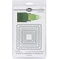 Sizzix Framelits Die Set 6/PK - Squares, Scallop