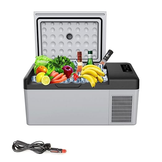 LQFLD Mini Nevera,15L Refrigerador portátil, para el Coche AC DC ...