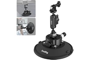 SmallRig 6" Suction Cup Mount with Ball Head Magic Arm, Action Camera Mount for DJI Osmo Action 5 Pro/4, for Insta360 x5, for