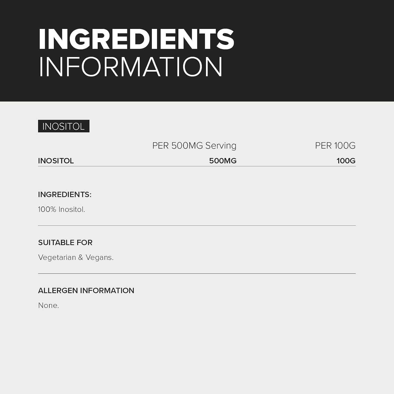 Bulk Pure Inositol Powder, 1 kg, Packaging May Vary - Image 4