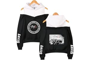 Xkpopfans Kpop Strayk Hoodie Off The Shoulder Sweatshirt Minho Woojin Felix Pullover for Womens