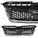Complete Front Grille for Subaru XV Crosstrek 2013-2015 Honeycomb Chrome Grill