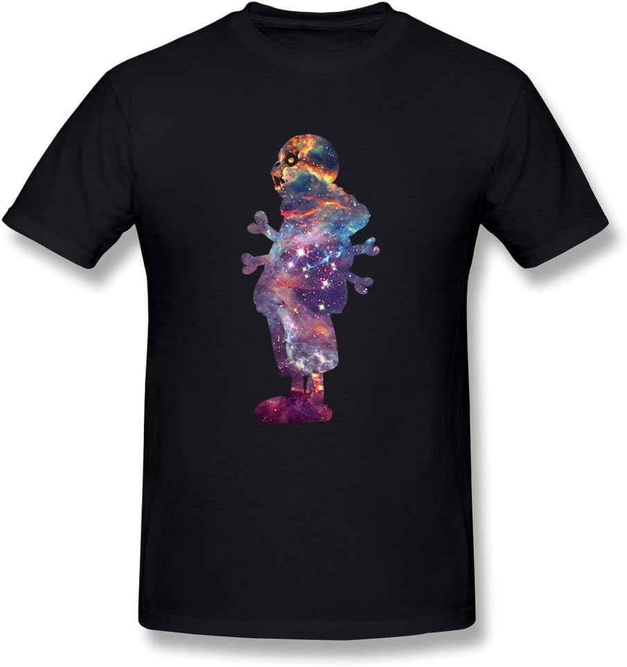 Toomii Men's Undertale Sans Silhouette Galaxy Background Tee