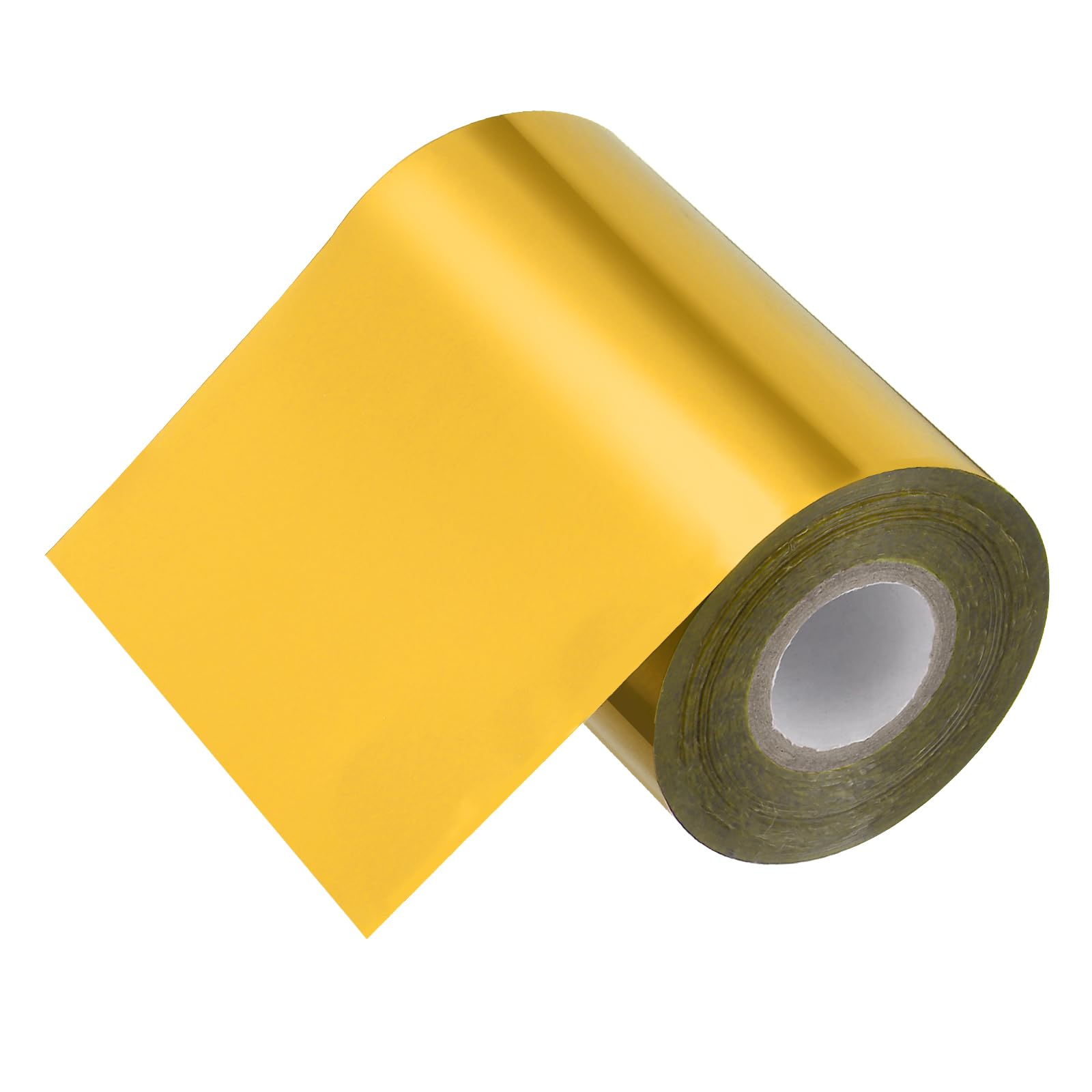 PATIKIL 4" x400Ft Hot Stamping Foil Paper, Heat Transfer Hot Stamping Paper Foil Roll for Leather DIY Logo Decor Craft Gift Package Scrapbook Card, Gold Tone
