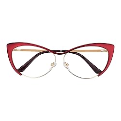 Zeelool Women's Oversized Stylish Metal Browline