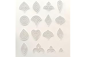 Basic Set of 14 Acrylic Mandala Stencils (42 Shapes) (with Film)