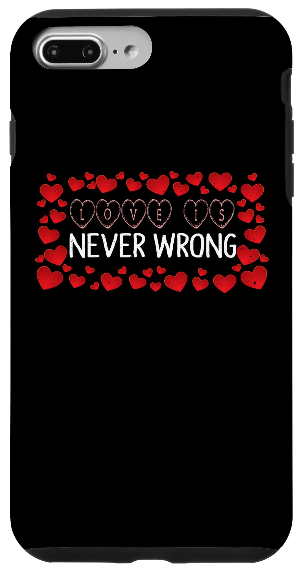 iPhone 7 Plus/8 Plus Love is Never Wrong - Motivational Messages Case