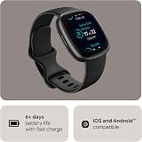 Fitbit Versa 4 Fitness Smartwatch with Built-in GPS Black Graphite view 2