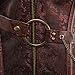 Women's Steampunk Retro Steel Boned Corset Waist Cincher Bustier Shapewear Top Large Brown