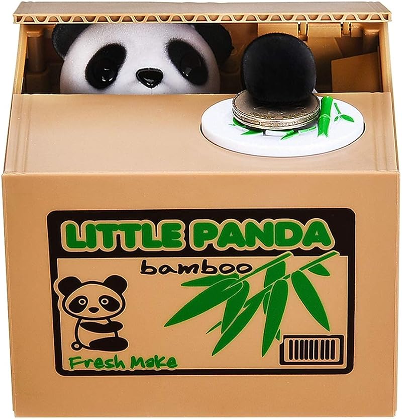 LUFENG Panda Money Box Piggy Bank with Clear English Voice