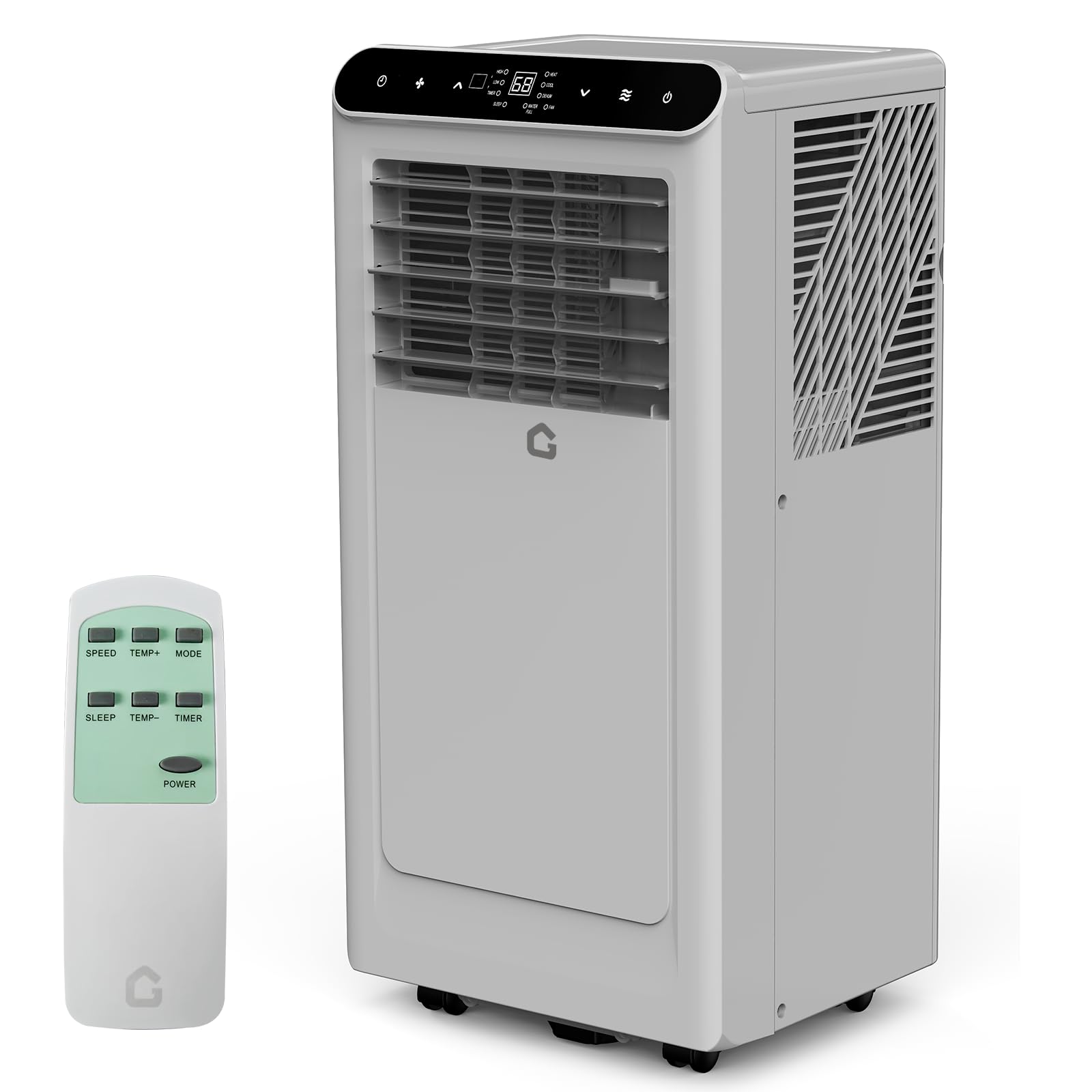 Photo 1 of 10,000 BTU Portable Air Conditioner, 3-In-1 Portable AC Units for Rooms with Fan, Dehumidifier, Cools Up to 450 Sq.Ft. Room Air Conditioner, Remote, Auto Swing, Quite Opration, Timer, Grey