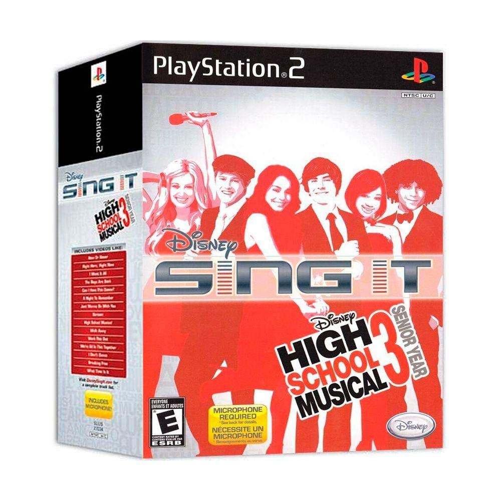 Disney Sing It: High School Musical 3 Senior Year Microphone Bundle - PS2