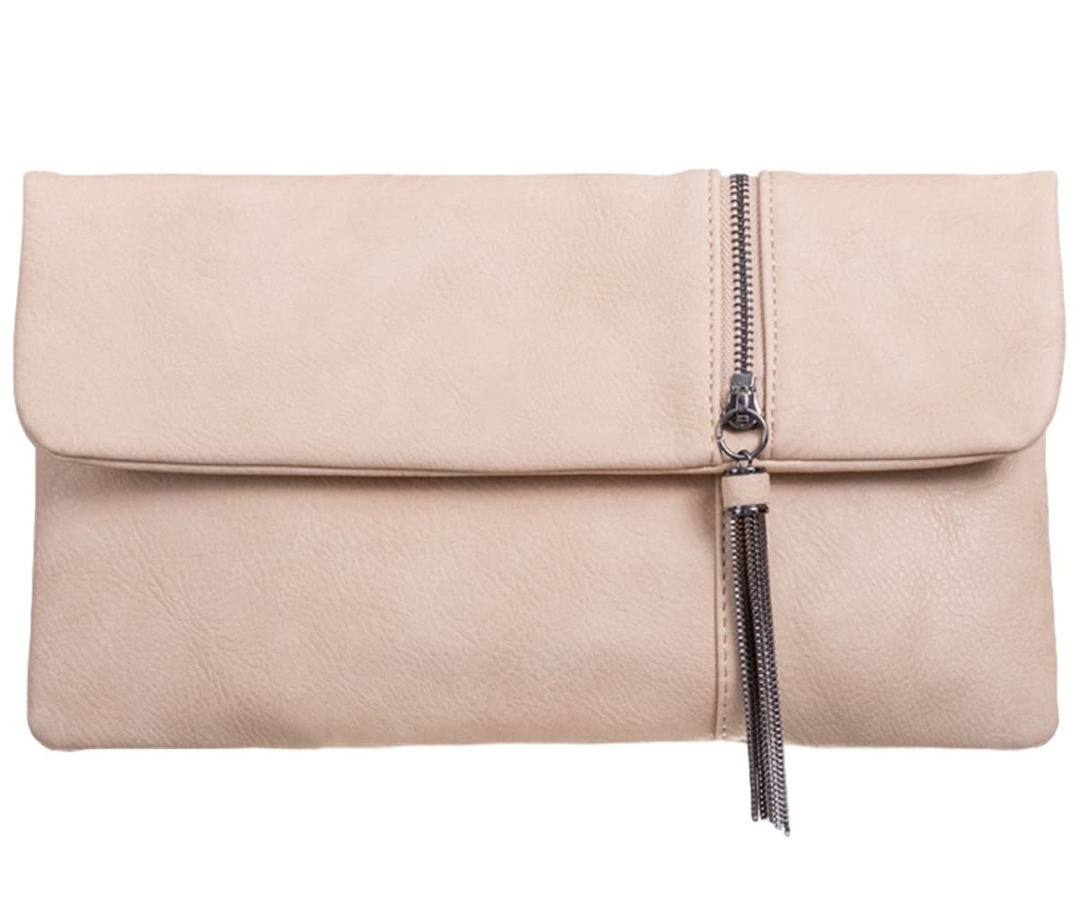 beige evening bag