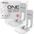 ONE, ONE Gen 2, ONE SL & Play:1 Wall Mount Bracket, Twin Pack [2pcs], White, Compatible with Sonos ONE, ONE Gen 2, ONE SL & PLAY1 Speaker