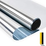 Zindoo One Way Mirror Window Film Silver Reflective Privacy 40x400cm view 1
