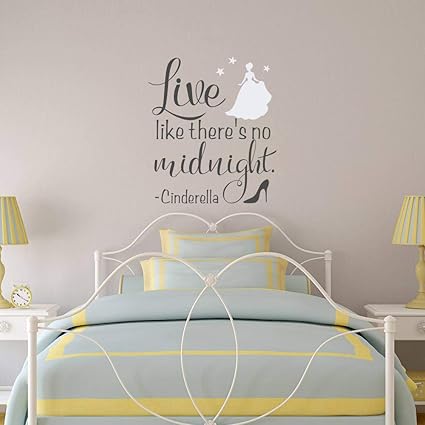 Amazoncom Nsunforest Cinderella Quotes Wall Decals