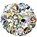 64PCS My Neighbor Totoro, Clear Stickers No-Duplicate Waterproof Vinyl Stickers for Skateboard Luggage Helmet Guitar (Totoro)