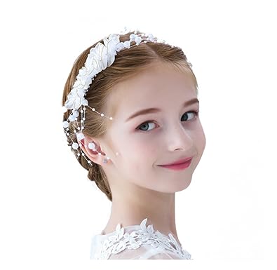 Amazon クローバー 子供髪飾り 発表会 キッズ ガール ジュニア