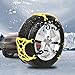 Anti-Slip Chains for Car, SUV Chain Tire Emergency Thickening Anti-Snow Chain, Fits for Most Car/SUV/Truck - Set of 6