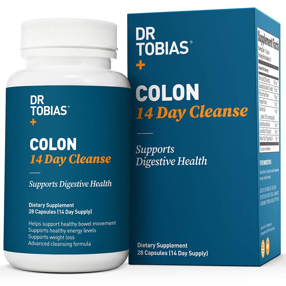 Dr Tobias Colon 14 Day Quick Cleanse - Supports Detox & Increased Energy Levels (28 Capsules)