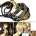 Polytree 5pcs Women's Fashion Braid Straight Wig Elastic Hair Band Ponytail Holders
