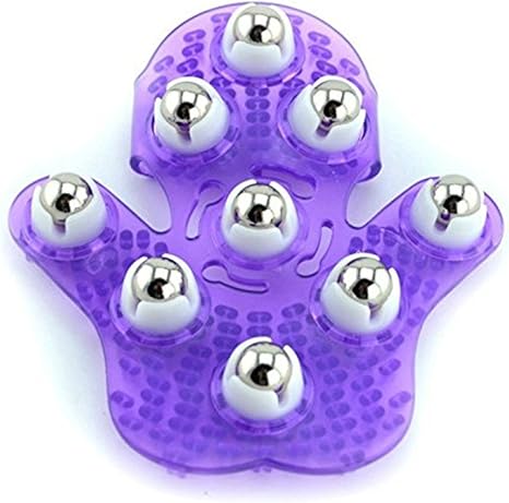 Massager Handheld Massage Roller Ball Metal Palm Shaped 360 Degree Unisex Neck Shoulder Relieving Muscle Soreness Body Care Tool Stress Relief Purple Amazon Co Uk Health Personal Care