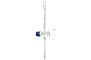Burette, 25ml - Class B, DIN ISO 385, Borosilicate Glass with Glass Key Stopcock, 0.10ml Graduations - Eisco Labs