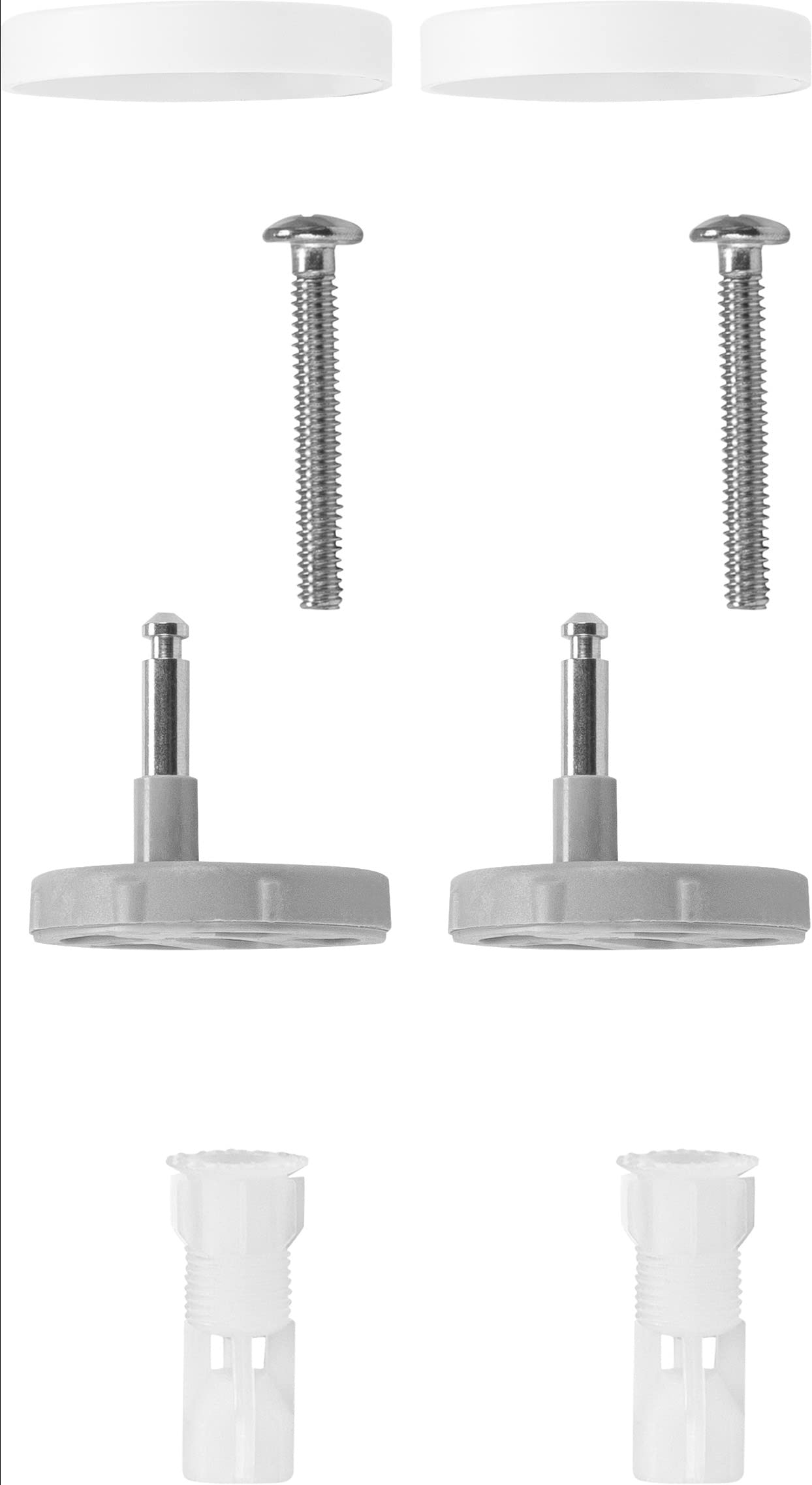 Cornat Mounting Kit - Suitable for Cornat Neda, Family Neo & Pylea toilet seat - Stainless Steel & Plastic/Mounting System/Attachment Set/Replacement Parts/Accessories / TEC365035