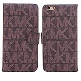 iPhone 6 4.7 Leather Case, G-i-Mall [Luxury Fashion Series] [Stand Function] with Credit Card Slots PU Leather Case Cover For iPhone 6 4.7 Smart Phone - Brown