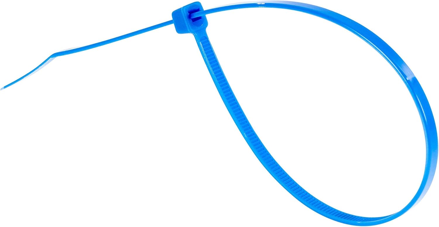 GTSE Blue Cable Ties, 300mm x 3.6mm, Pack of 100, 12” Premium Nylon Zip Ties, Multi-Purpose Plastic Tie Wraps - Image 4